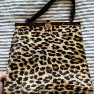 Leopard Print Vintage Bag